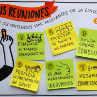 Melissa dibuja conferencista en Charlas Motivacionales